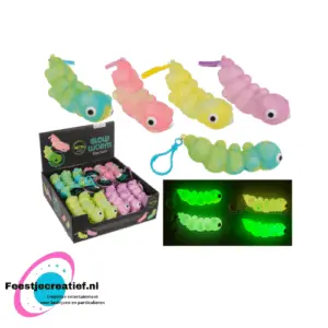 Sleutelhanger, Glow Worm, Glow in the Dark,