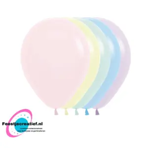 Latex ballonnen Sempertex Pastel Matte, 12inch - 12 stuks