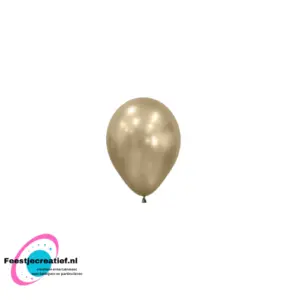 Latex ballon Sempertex 5 inch silk gold dusk - 50 stuks