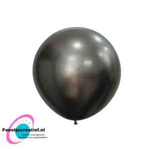 Latex ballon - R24 - Silk Midnight Grey - 880 - 3 Stuks