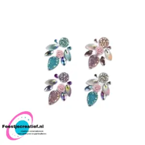Gezicht sticker/face jewel rose  pxp