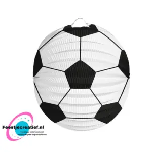 Lampion Voetbal Bolvorm 22cm