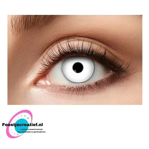 Contactlens 1 week Lenzen week zombie wit 1 Contactlens 1 week Lenzen week zombie wit