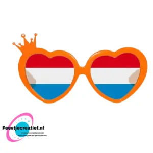 Oranje Hartjes Bril – ek - wk - koningsdag