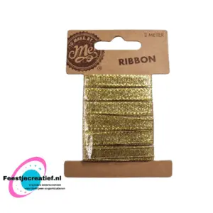 Lint goud  - smal - 3 meter