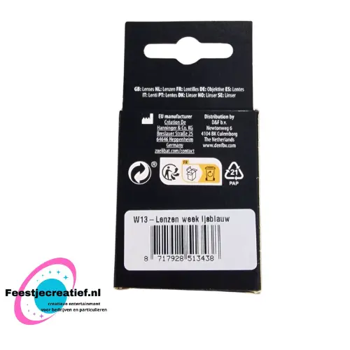 Contactlens 1 week Lenzen week ijsblauw 4 Contactlens 1 week Lenzen week ijsblauw - Afbeelding 4