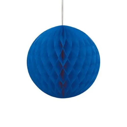 Honeycomb Bal blauw 20cm 1 Honeycomb Bal blauw 20cm