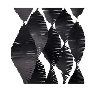 guirlande - zwart (2.74m)