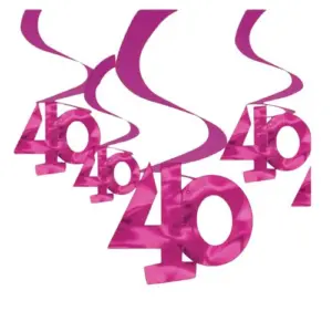 Swirlslingers 40 Jaar Glimmend Roze