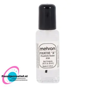 Mehron Fixative A Sealer met penseel voor het sealen van Modeling Wax en Modeling Putty - 3,5 ml
