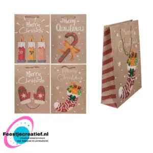 Kerst cadeautas kraft - warm