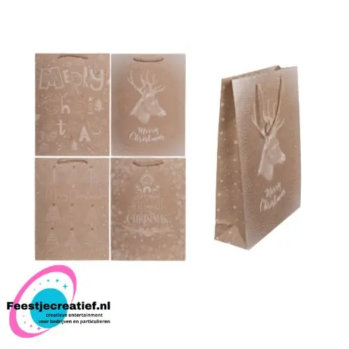 Kerst cadeautas kraft - nostalgisch 1 Kerst cadeautas kraft - nostalgisch