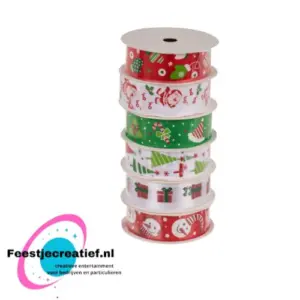 Lint, Christmas, polyester, 2 cm x 2 m