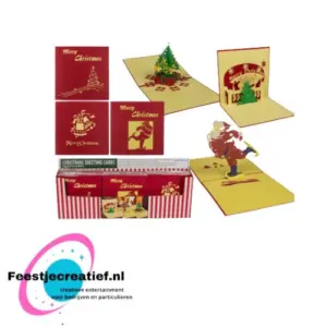 Kerstkaart met fold-out silhouette