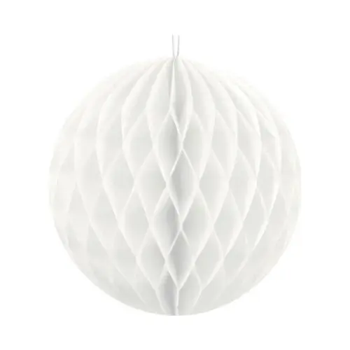 Honeycomb Bal Wit 10cm 1 Honeycomb Bal Wit 10cm