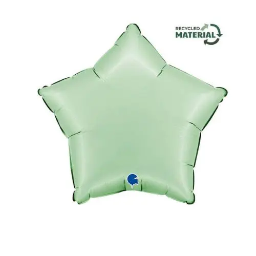 Folieballon ster, mint groen Grabo 1 Folieballon ster, mint groen Grabo