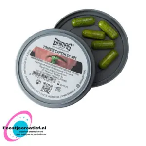 Bloedcapsules ZOMBIE - 5 stuks - grimas