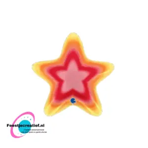 Folieballon ster, Aura 51cm Grabo