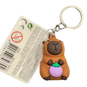 Capybara sleutelhanger 3d - 5 cm