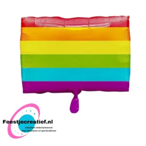 Folieballon- regenboog vlag