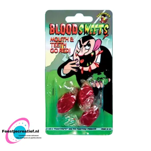 Fopartikel - Bloed snoepjes (3st) 1 Fopartikel - Bloed snoepjes (3st)