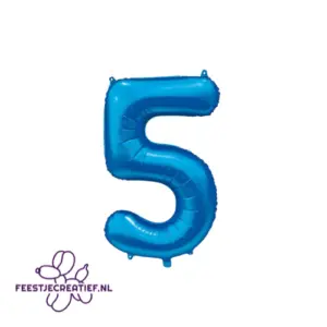 Folieballon cijfer 3 hot pink, 86cm