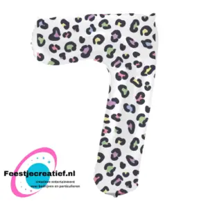 Folieballon Cijfer - 7 - bright phanter - 86 cm