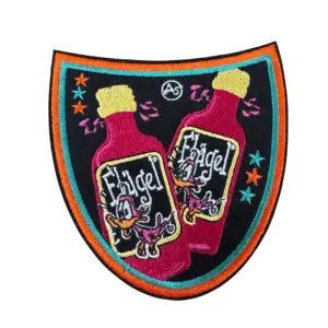 Strijkembleem/applicatie, 'flugel"