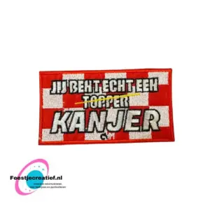 Strijkembleem/applicatie, 'Je bent echt een kanjer"