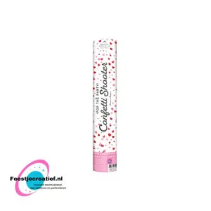 Confetti shooter 40 cm - Hearts paper