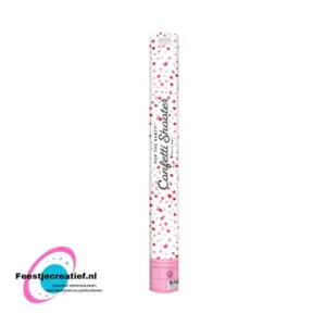 Confetti shooter 60 cm - Hearts paper