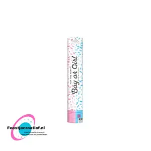 Confetti shooter 40 cm - Gender reveal boy paper