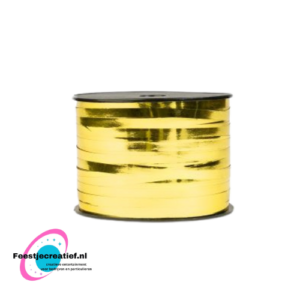 Lint 250m x 5mm goud metallic