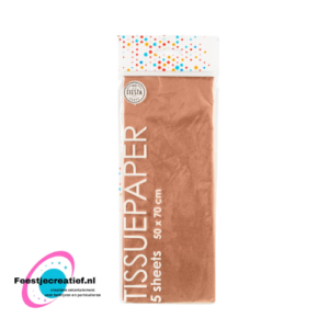 Tissuepapier 50x70cm 5 vellen roségoud