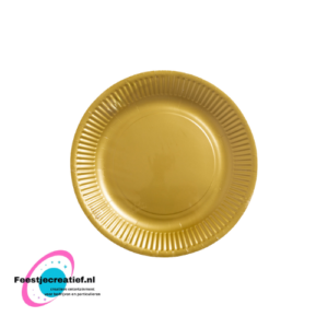 20 Papieren borden 18cm FSC – Goud