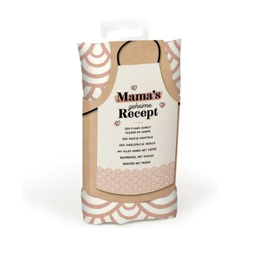Keukenschort Mama's geheime recept 1 Keukenschort Mama's geheime recept
