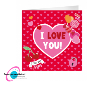 XL Greeting Cards - I love you