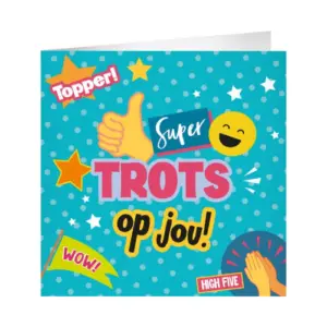 XL Greeting Cards - Trots op jou