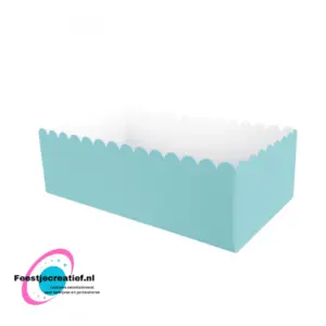 Snackbakje | Kleur: pastel blauw Lengte: 12cm | 8 stuks