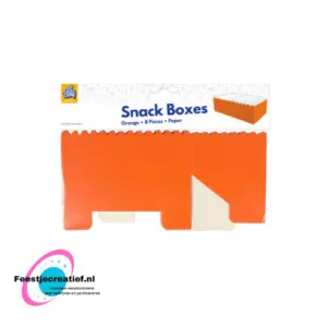 Snackbakje | Kleur: Oranje | Lengte: 12cm | 8 stuks Snackbakje | Kleur: Oranje | Lengte: 12cm | 8 stuks