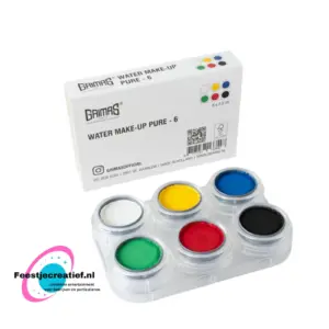 Grimas Schmink Palette - Water Make-up - 6 kleuren - Basis