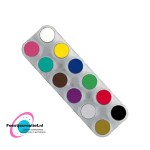 Grimas Water Make-Up - Schmink palet met 12 kleuren - Waterbasis