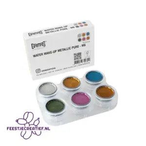 Grimas water make-up metallic 6x 2,5 ml
