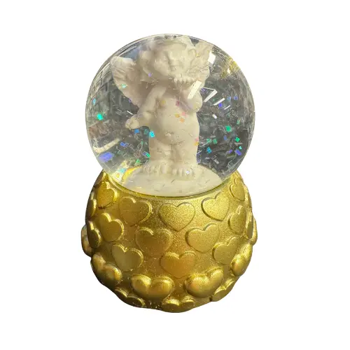 Schudbol engel - gouden voet 3 Schudbol engel - gouden voet - Afbeelding 3