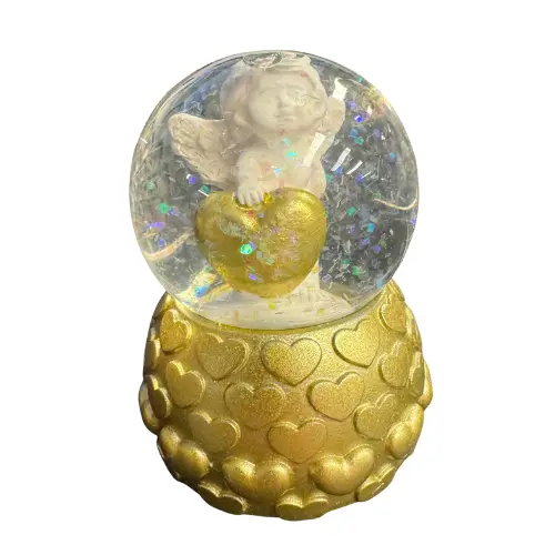 Schudbol engel - gouden voet 5 Schudbol engel - gouden voet - Afbeelding 5