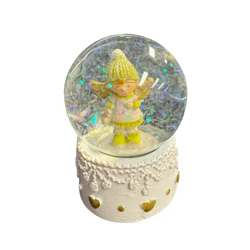 Schudbol winter engel, kerstengel 2 Schudbol winter engel, kerstengel - Afbeelding 2