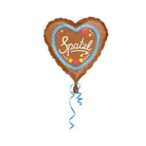 Anagram Folieballon Hart Spatzl Oktoberfest – 45 cm