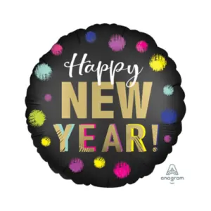Folieballon Happy New Year 45 cm – Anagram | Nieuwjaars ballon, 1 stuk