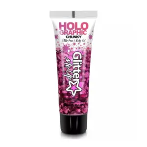 Superstar Body Glue huidlijm voor glitter-tattoo's, 9ml 3 paintglow- Glittergel roze - Festival glitter