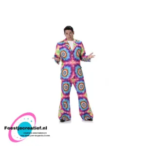 Tye Dye heren kostuum - maat M